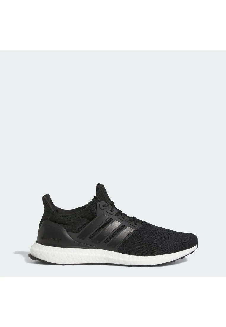Кроссовки мужские спортивные, Ultraboost 1.0, Adidas, черный/зеленый