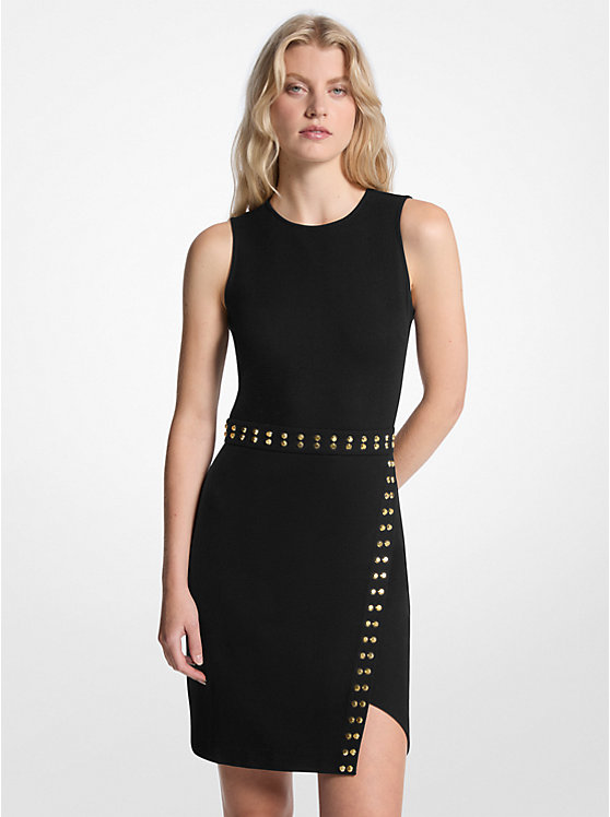 

Мини-платье с заклепками Michael Kors, черный