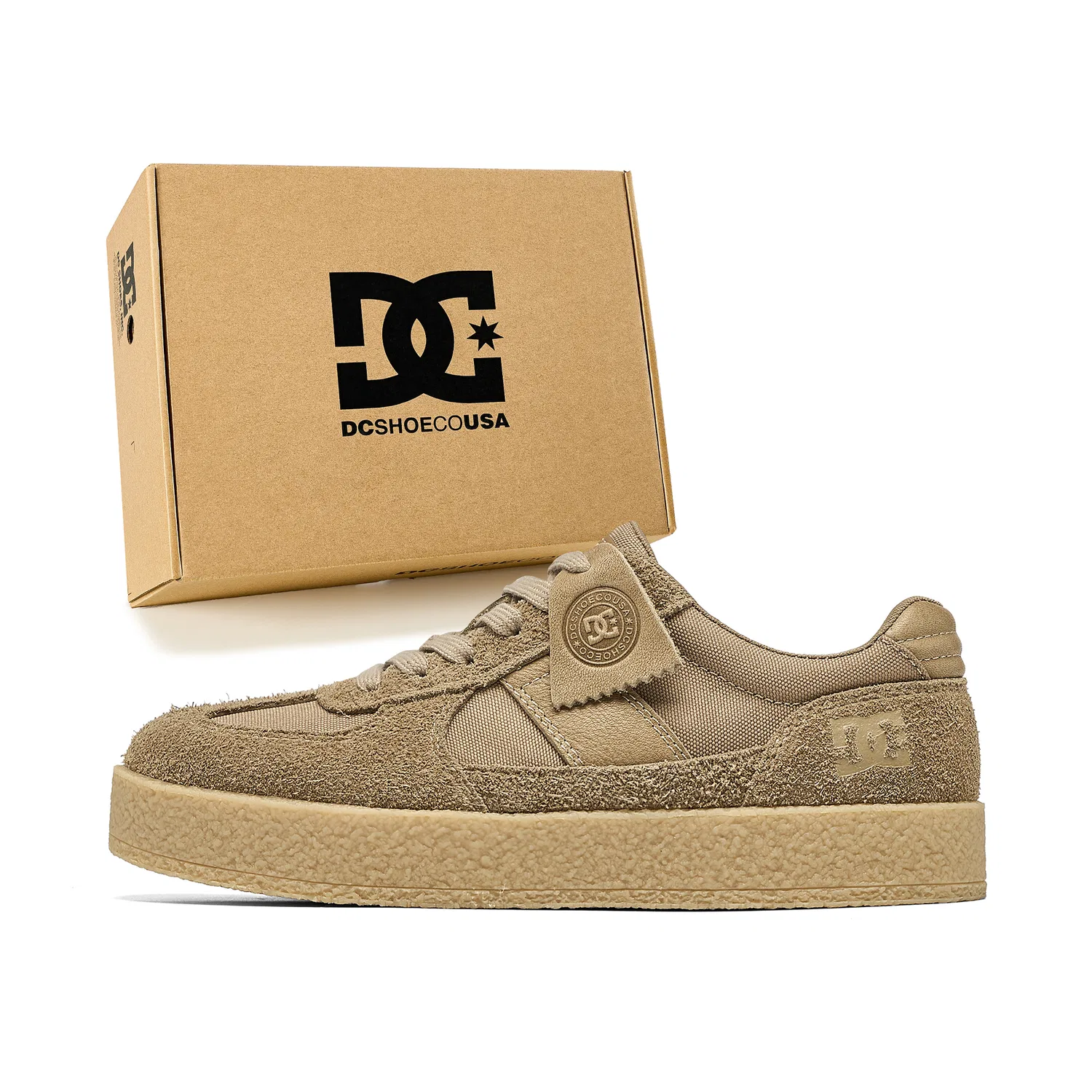 Скейтбордические кроссовки низкие DCSHOES Mist Velvet Light Apricot