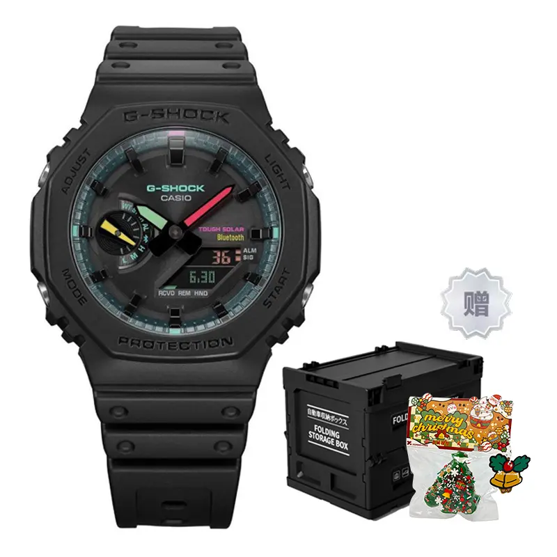 

Унисекс часы CASIO серии с двойным дисплеем жидкокристаллическим/аналоговым черные