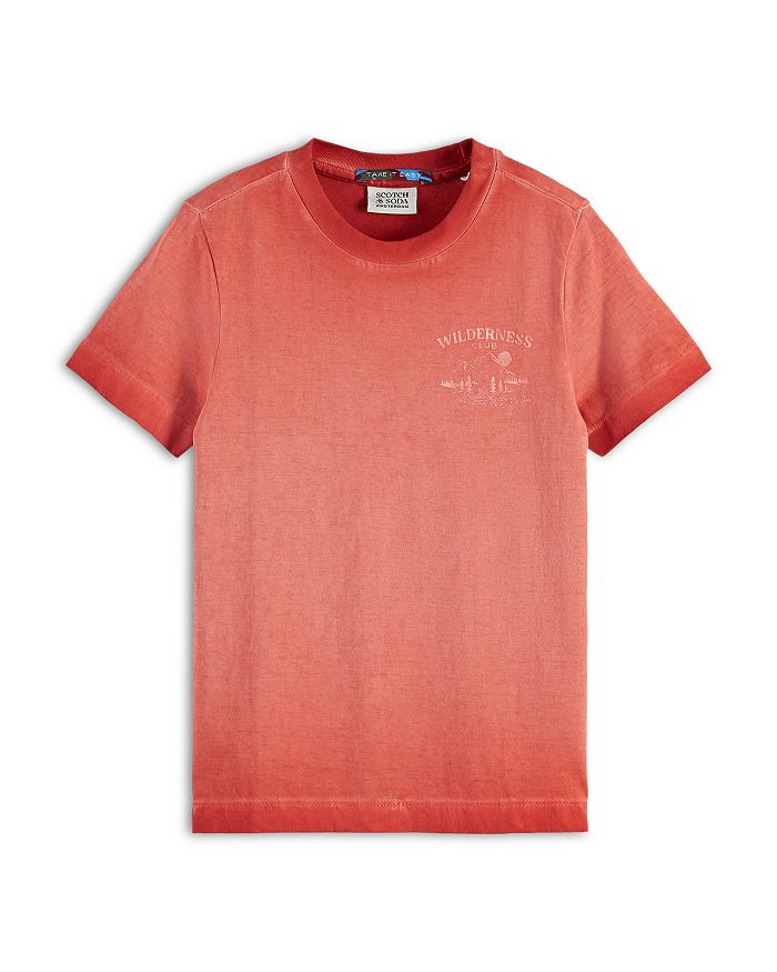 

Футболка для мальчиков с окраской в готовом виде - малыши, подростки Scotch & Soda, красный