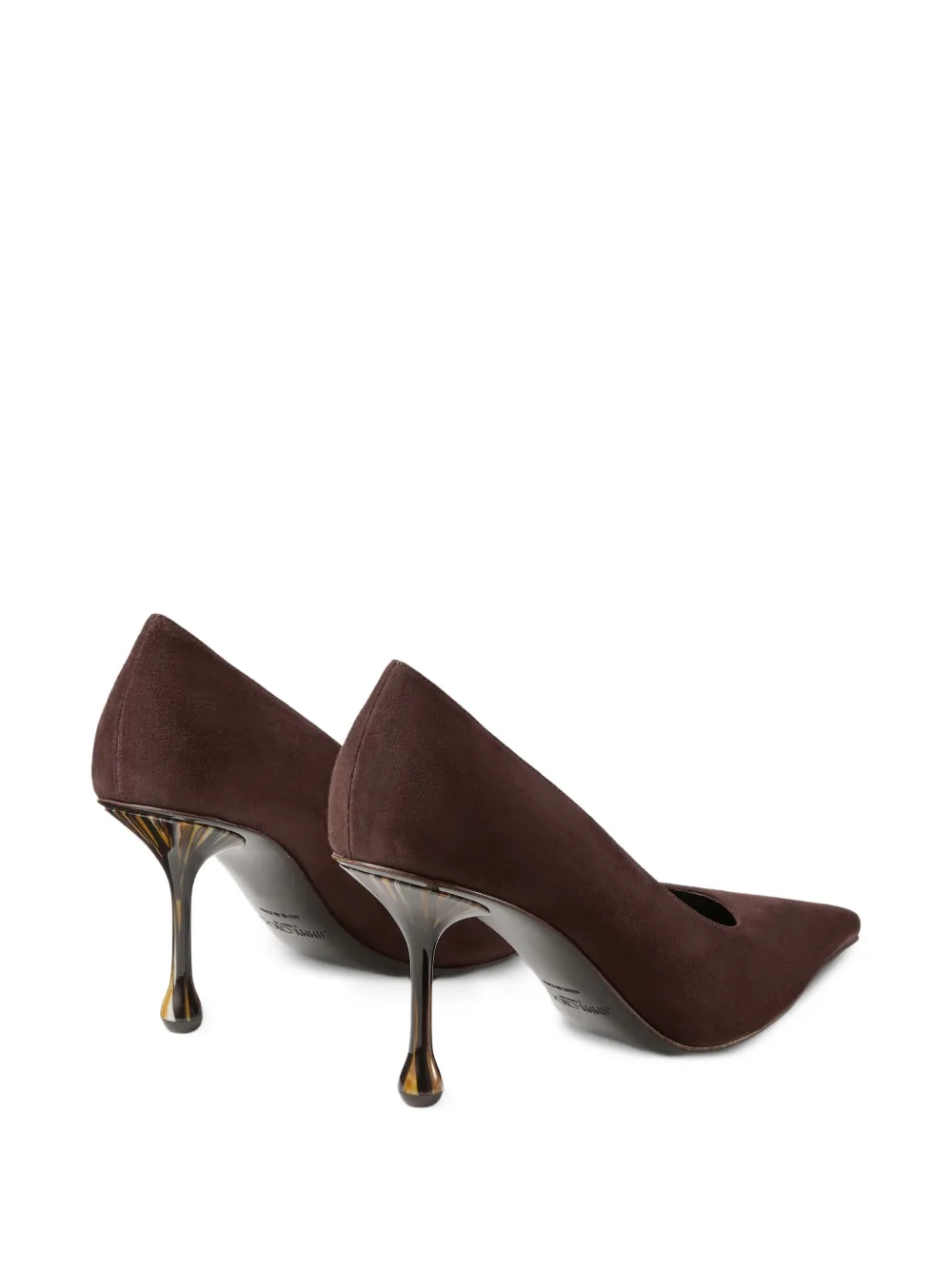Туфли Ixia 80 с заостренным носком JIMMY CHOO, коричневый — фото 3
