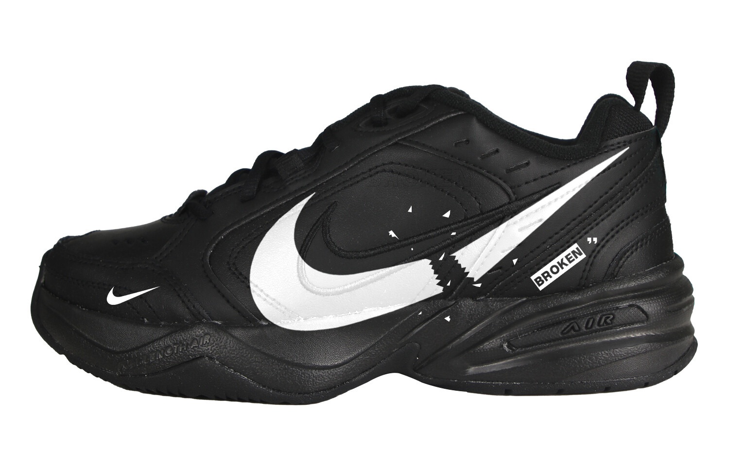 

Кроссовки Air Monarch 4 Chunky унисекс с низким верхом белого цвета Nike, черный