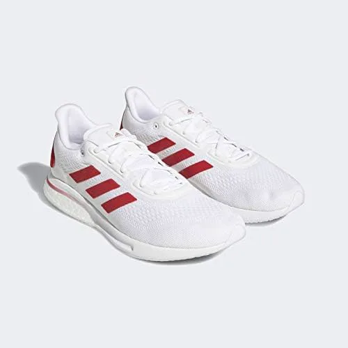 Мужские кроссовки Adidas Supernova +, белый/красный — фото 4