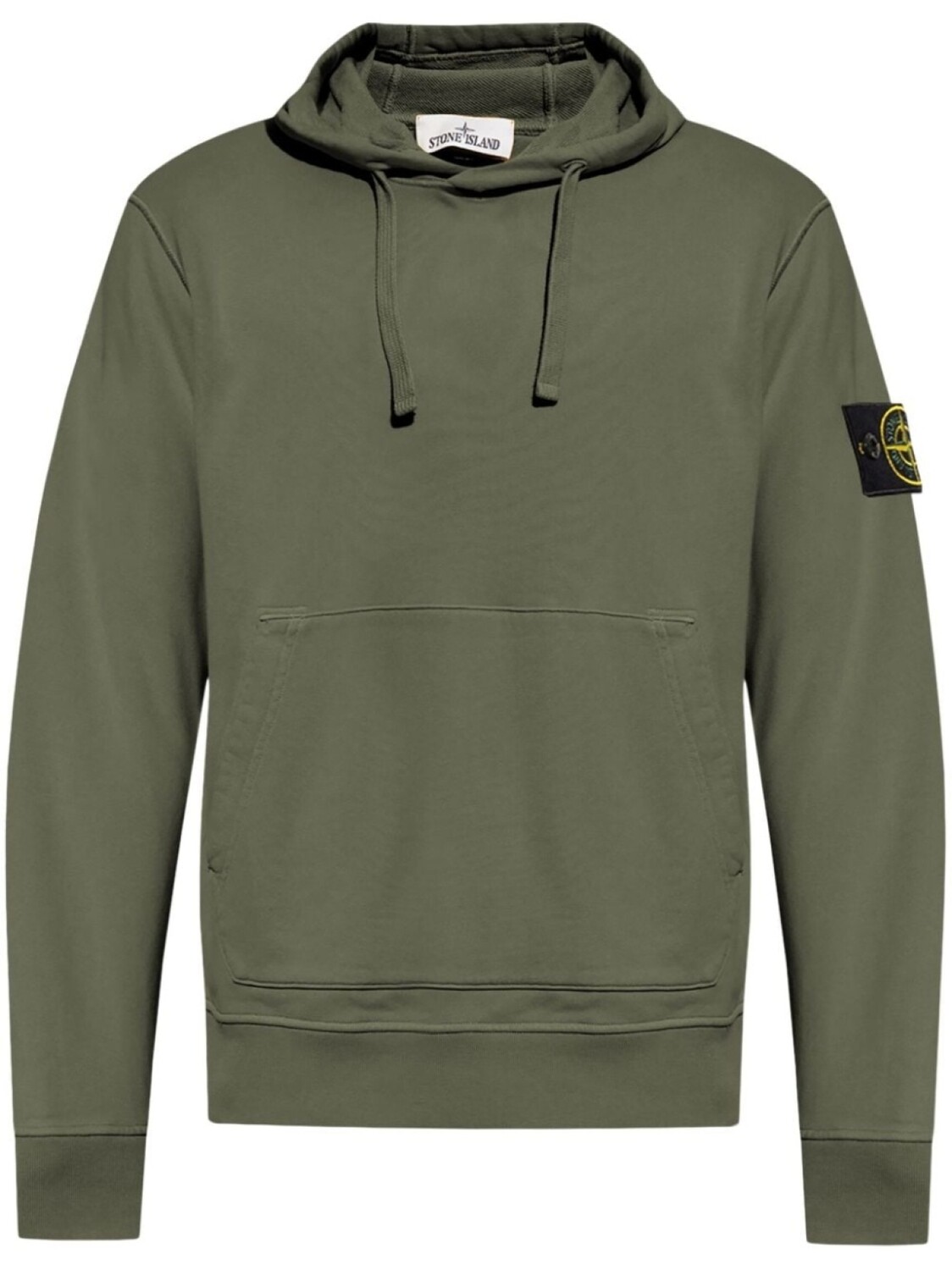 

Stone Island толстовка с капюшоном из хлопка с изображением компаса, зеленый