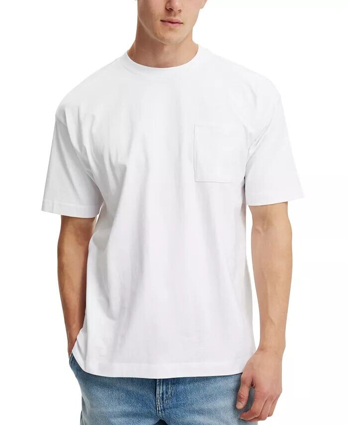 

Мужская футболка Box Fit с карманом COTTON ON, белый