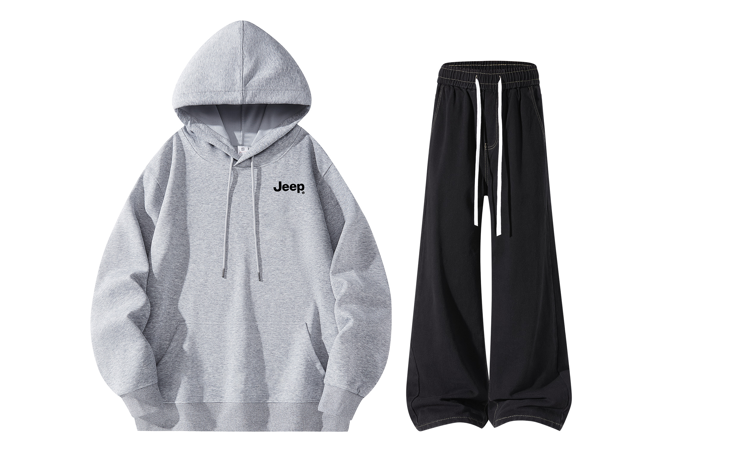 

Толстовка Casual Sportswear утепленная с флисовой подкладкой Jeep, heather серый+черный серый fleece-lined jeans