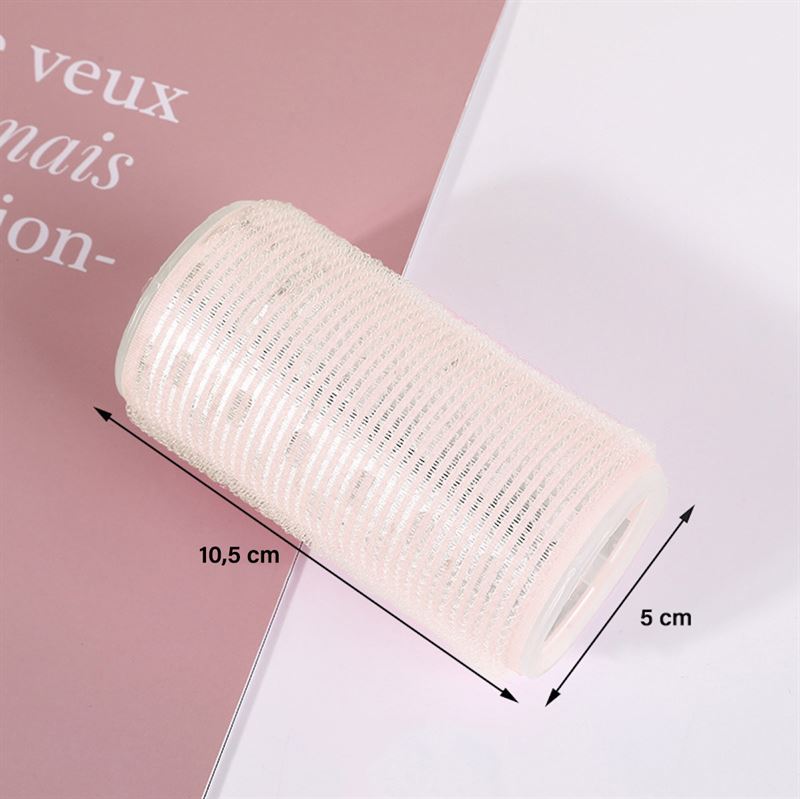Бигуди для волос ceramic thermal hair rollers 50/40/30x105 mm Soho, milky pink — фото 2