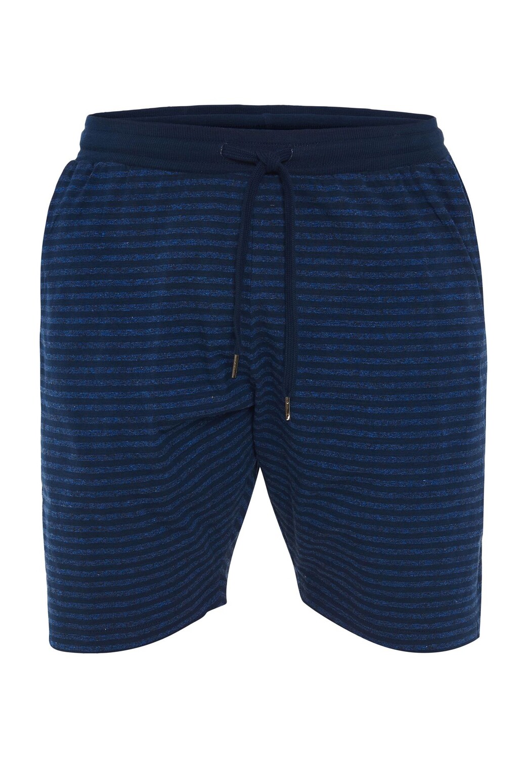 

Шорты-бермуды, кулиска, диагональные карманы, мужские MANGUUN, цвет Stripe Navy Melange