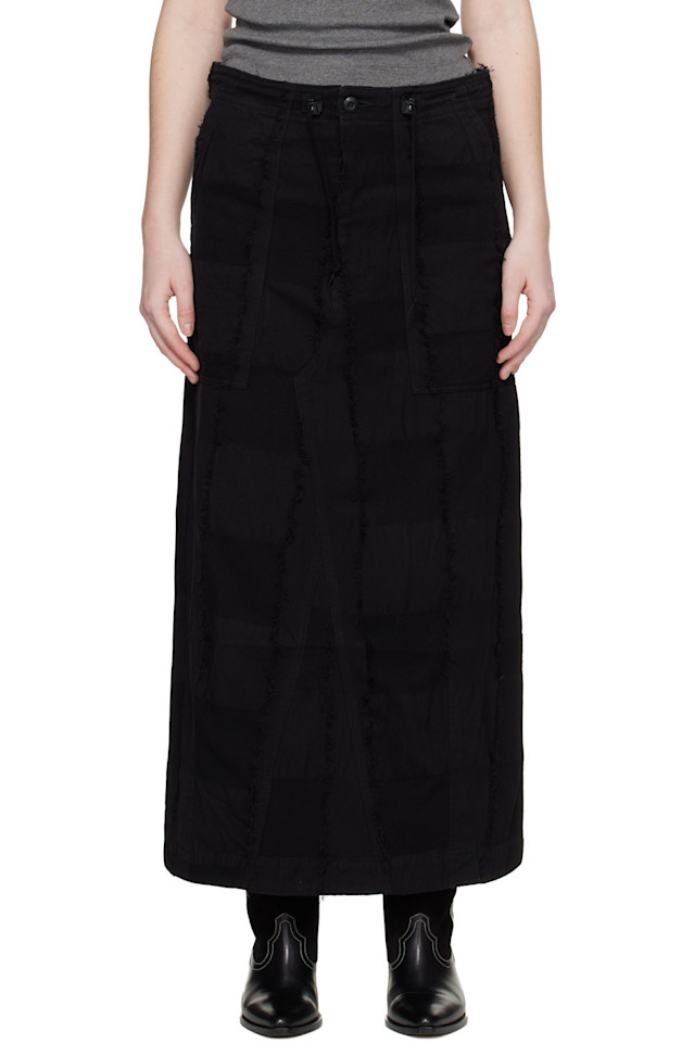 

Needles Черная юбка-миди в стиле "усталость из тонких полосок"