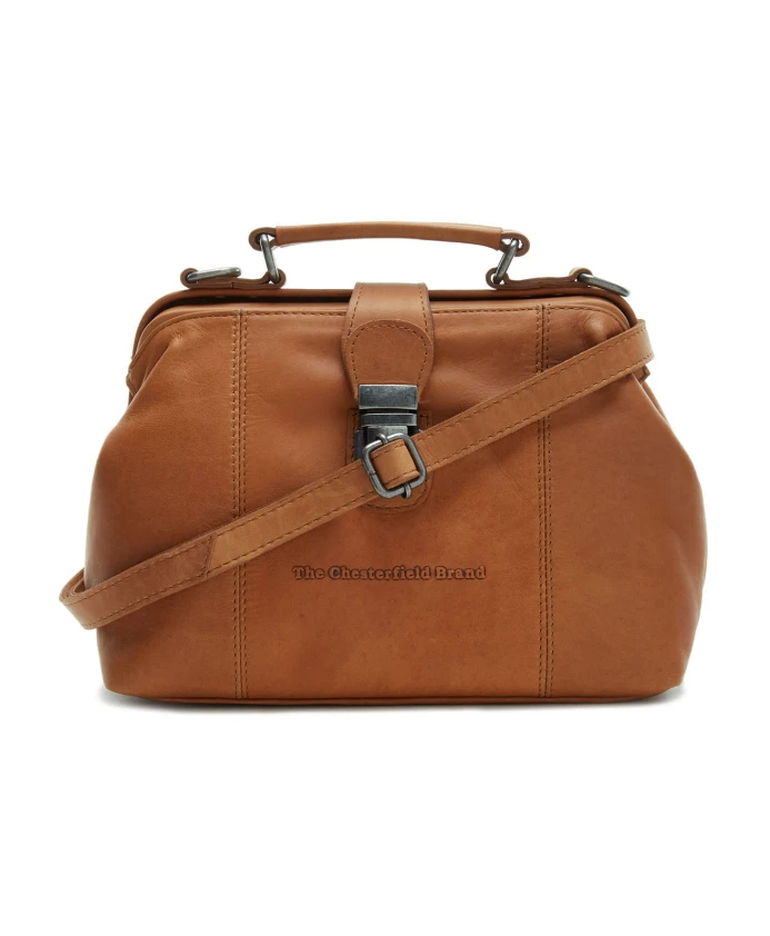 

Черная кожаная сумка через плечо The Chesterfield Brand, коричневый