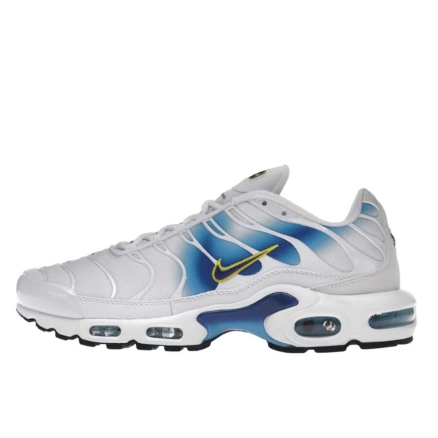 NIKE Кроссовки Air Max Plus Spray Paint Swoosh White Blue