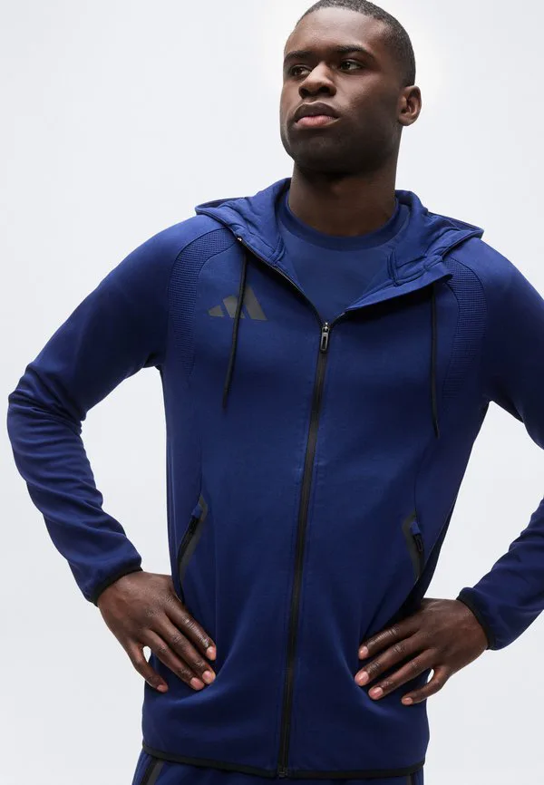 Толстовка на молнии tiro travel Adidas Performance, Team Navy Blue — фото 4