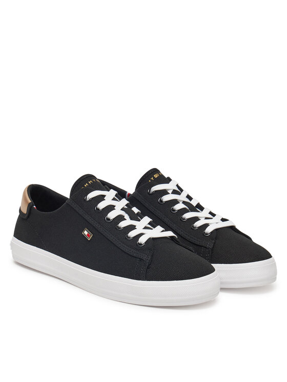 Тканевые кроссовки Vulc Canvas Lace Up Sneaker FW0FW08647 Tommy Hilfiger, черный — фото 2