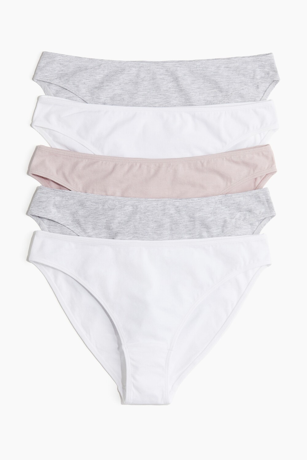 

Упаковка из 5 хлопковых трусов. H&M, розовый