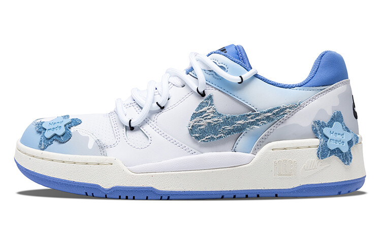 

Кроссовки Nike Full Force Skateboarding Shoes Men Low-top Blue/white/gray, голубой, Синий, Кроссовки Nike Full Force Skateboarding Shoes Men Low-top Blue/white/gray, голубой