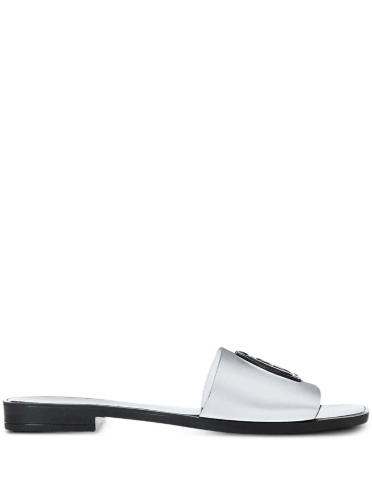Кожаные сандалии Just Cavalli, серебряный