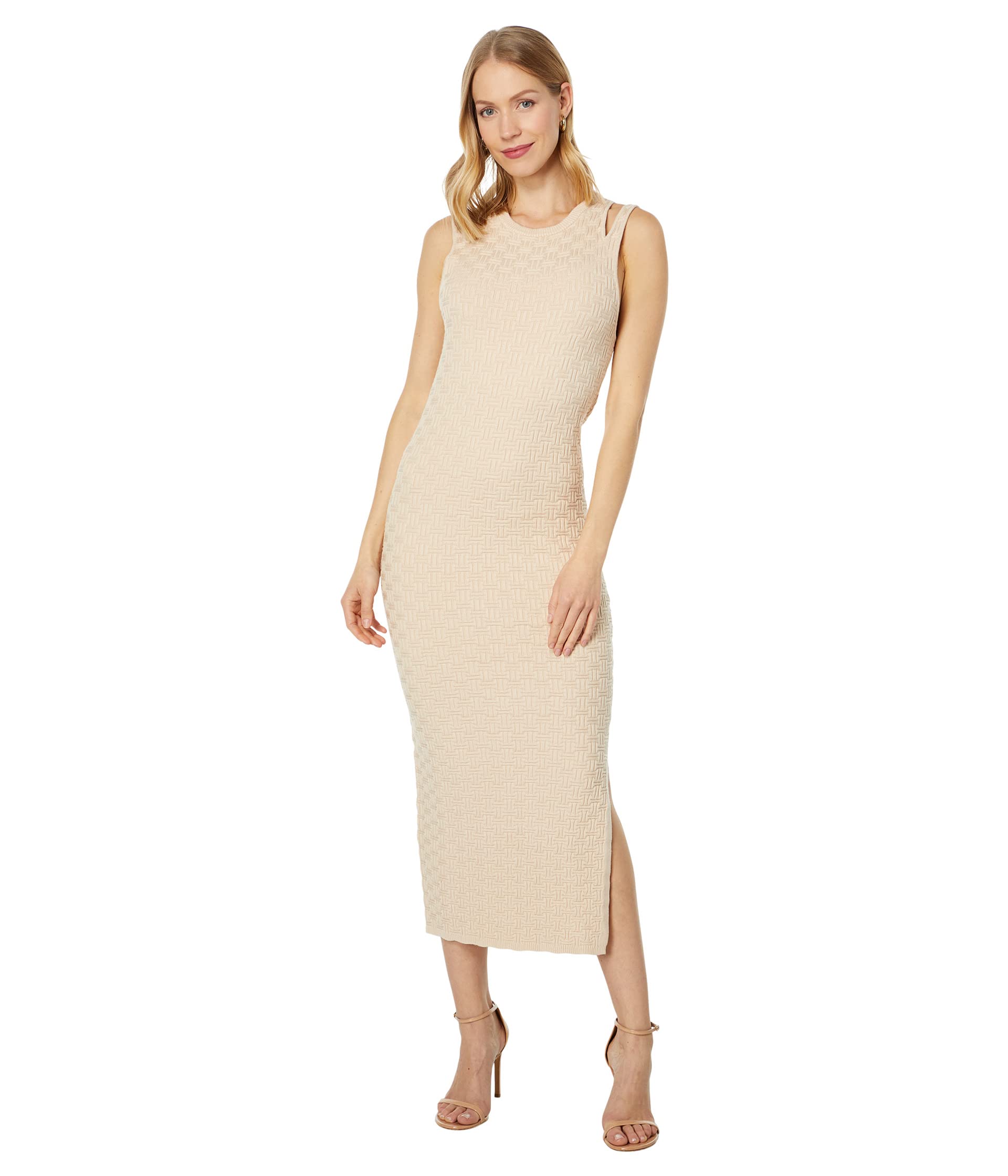 

Платье MONROW Supersoft Sweater Knit Tank Dress, Off-White