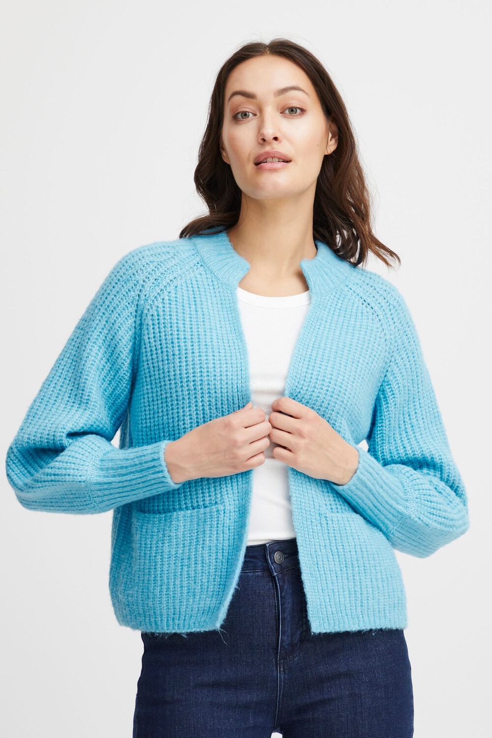 

Кардиган Fransa Strickjacke FRBEVERLY CAR 1 20611121, синий