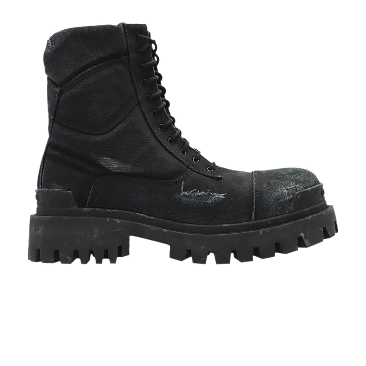 Ботинки Balenciaga Combat Strike Boot, черный
