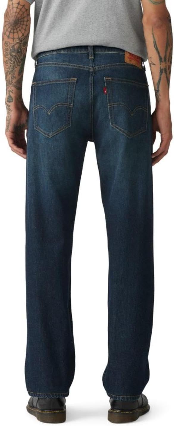 Мужские джинсы Levi's 505 Regular Fit, темно-синий с зеленым отливом — фото 3