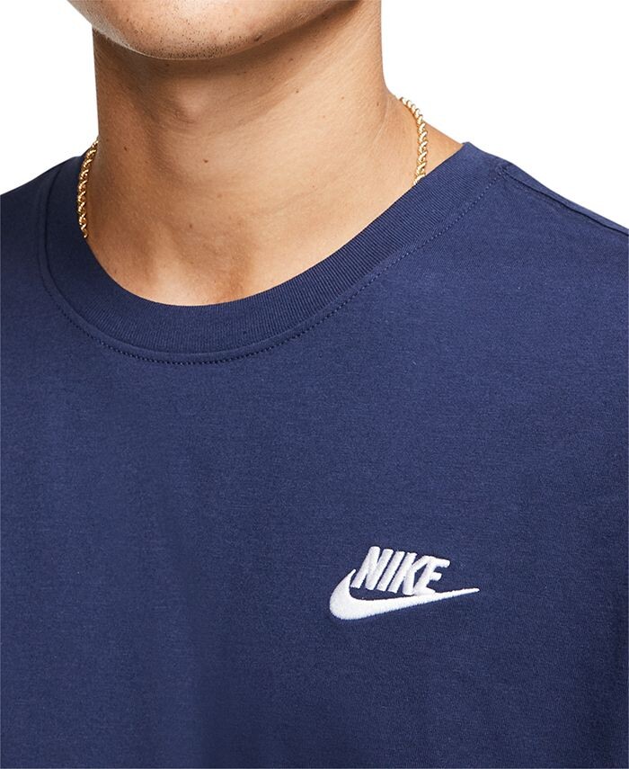 Мужская футболка Sportswear Club Nike, цвет Navy — фото 3