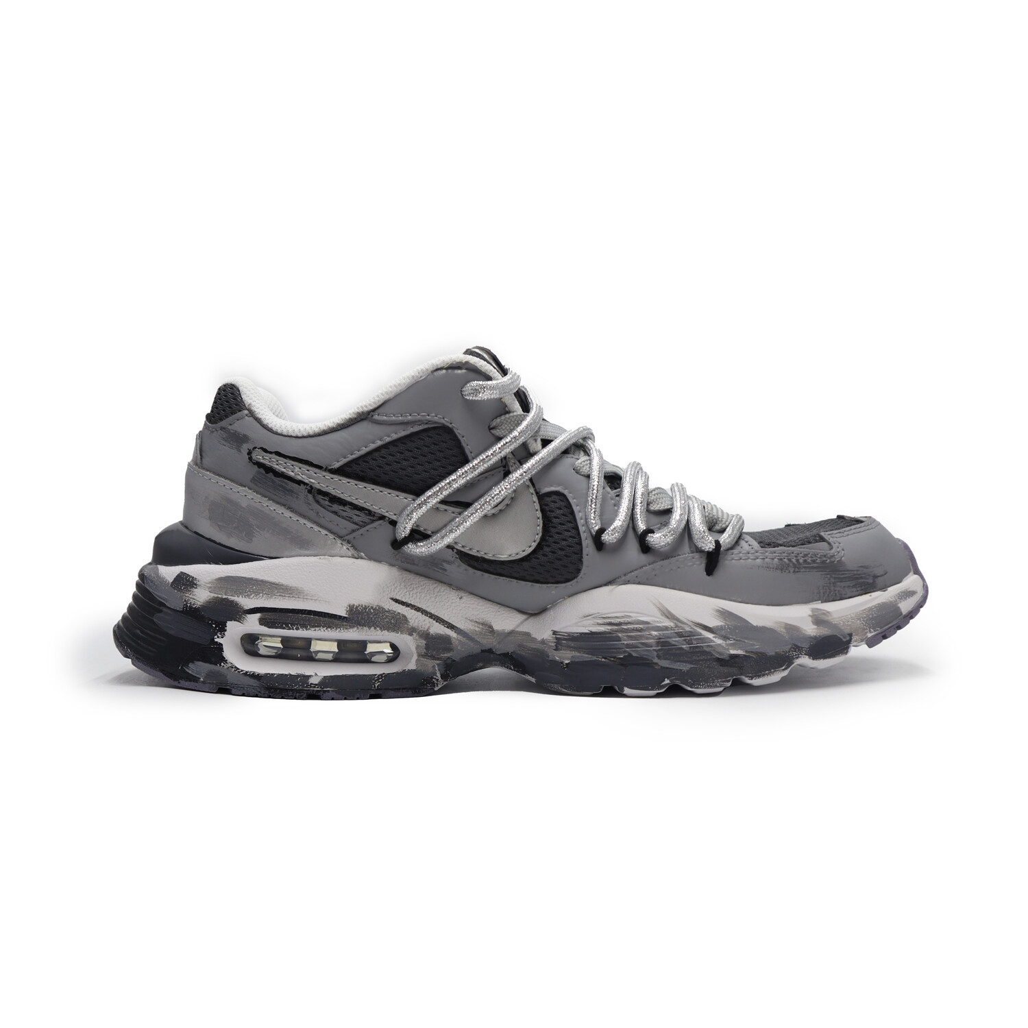 

Кроссовки Air Max Fusion женские с низким верхом, белые/серые Nike