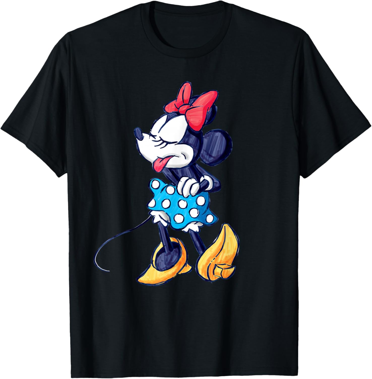 

Футболка Disney Mickey and Friends Minnie Mouse Cheeky Pose, черная