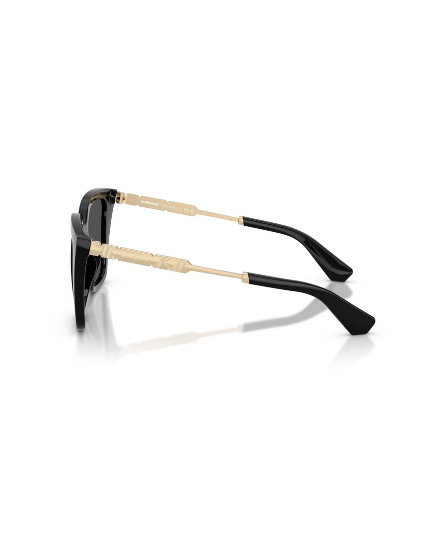 Женские квадратные солнцезащитные очки, BE4473U Burberry, Black — фото 2