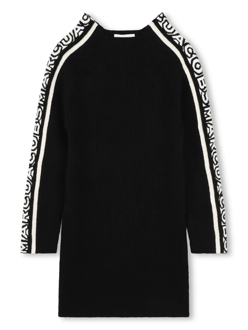 

Трикотажное платье с вышитым логотипом Marc Jacobs Kids, черный