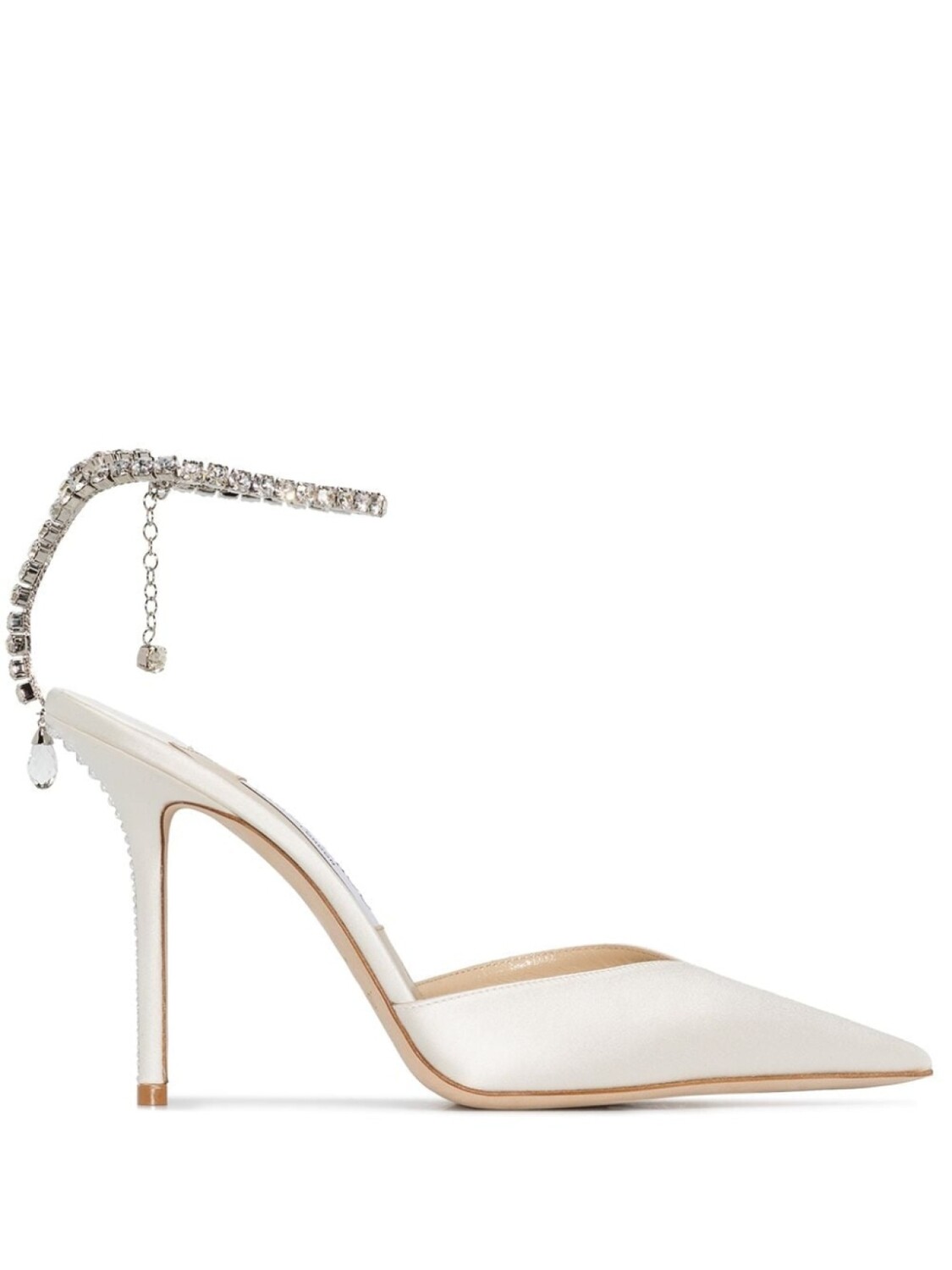 

Jimmy Choo туфли Saeda 100 с кристаллами, белый