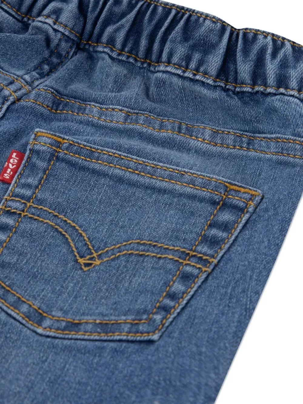 Комплект джинсовых шорт с логотипом Levi'S Kids, красный — фото 3