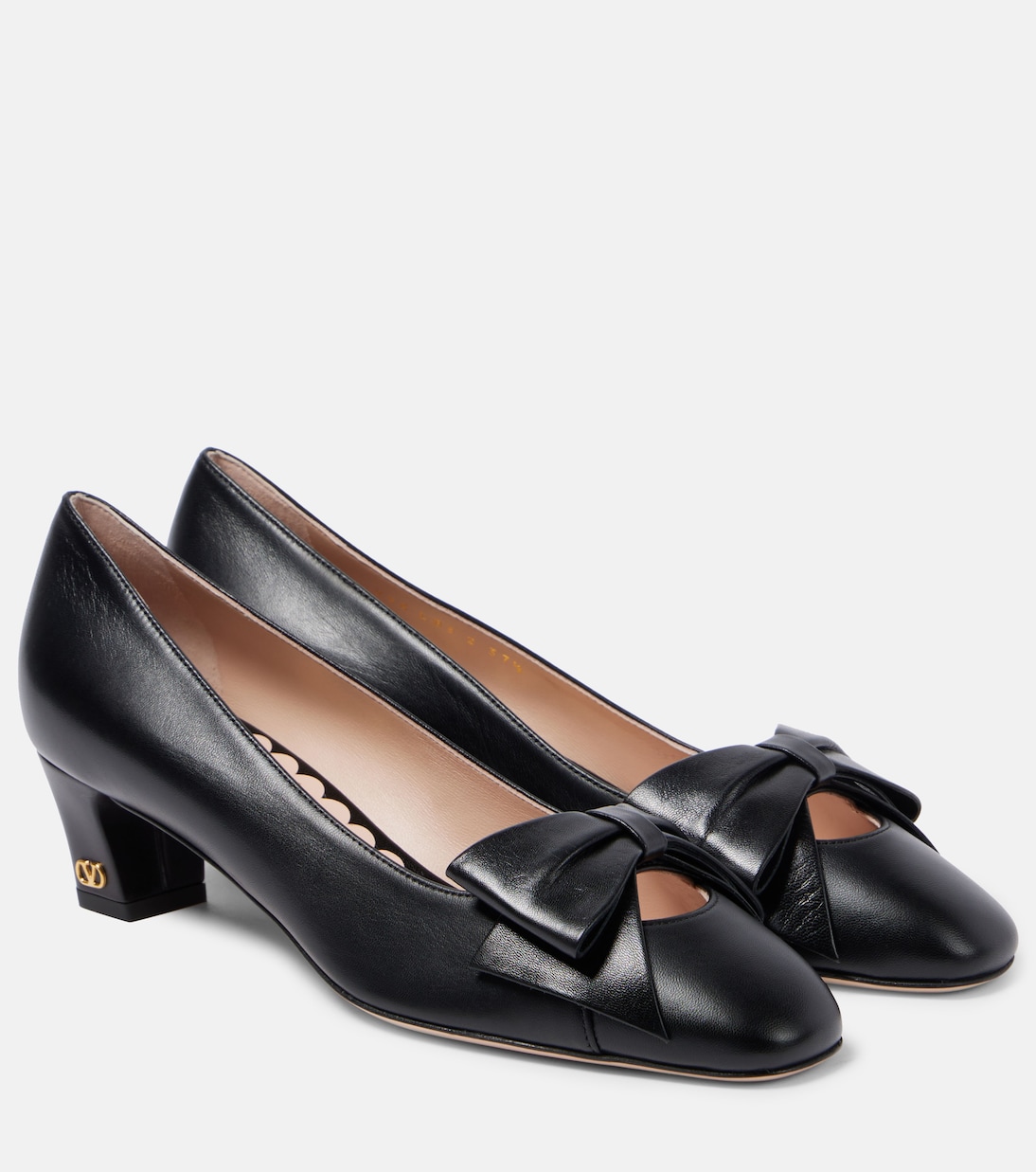 Кожаные туфли Bowow 45 Valentino Garavani, Nero