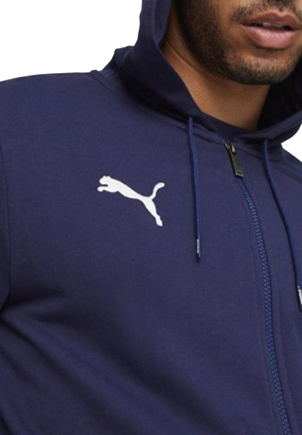 Толстовка Puma teamGOAL Casuals Hooded Jacket Jr, синий — фото 3