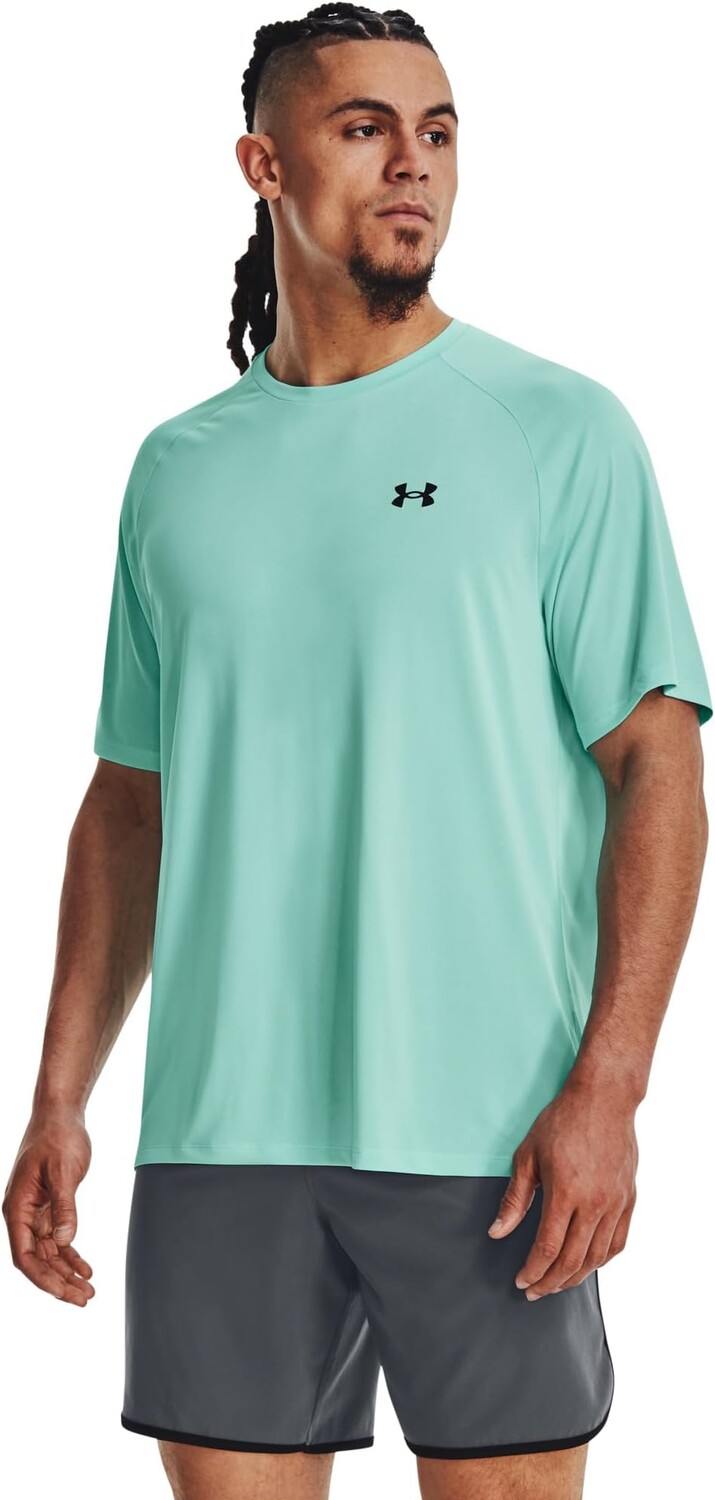 

Футболка с короткими рукавами UA Tech Under Armour, цвет Neo Turquoise/Black