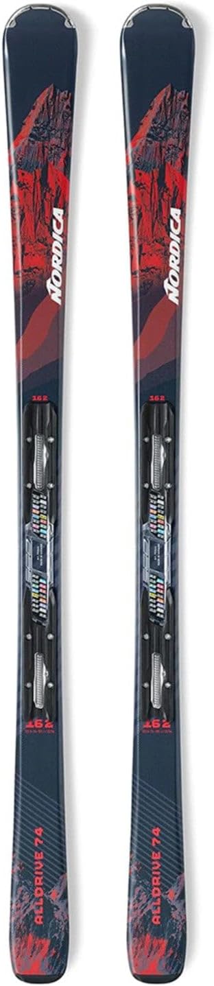 

Лыжи Nordica All Drive 74 FDT с креплениями TP2 Compact 10 FDT 2024, Grey/Red