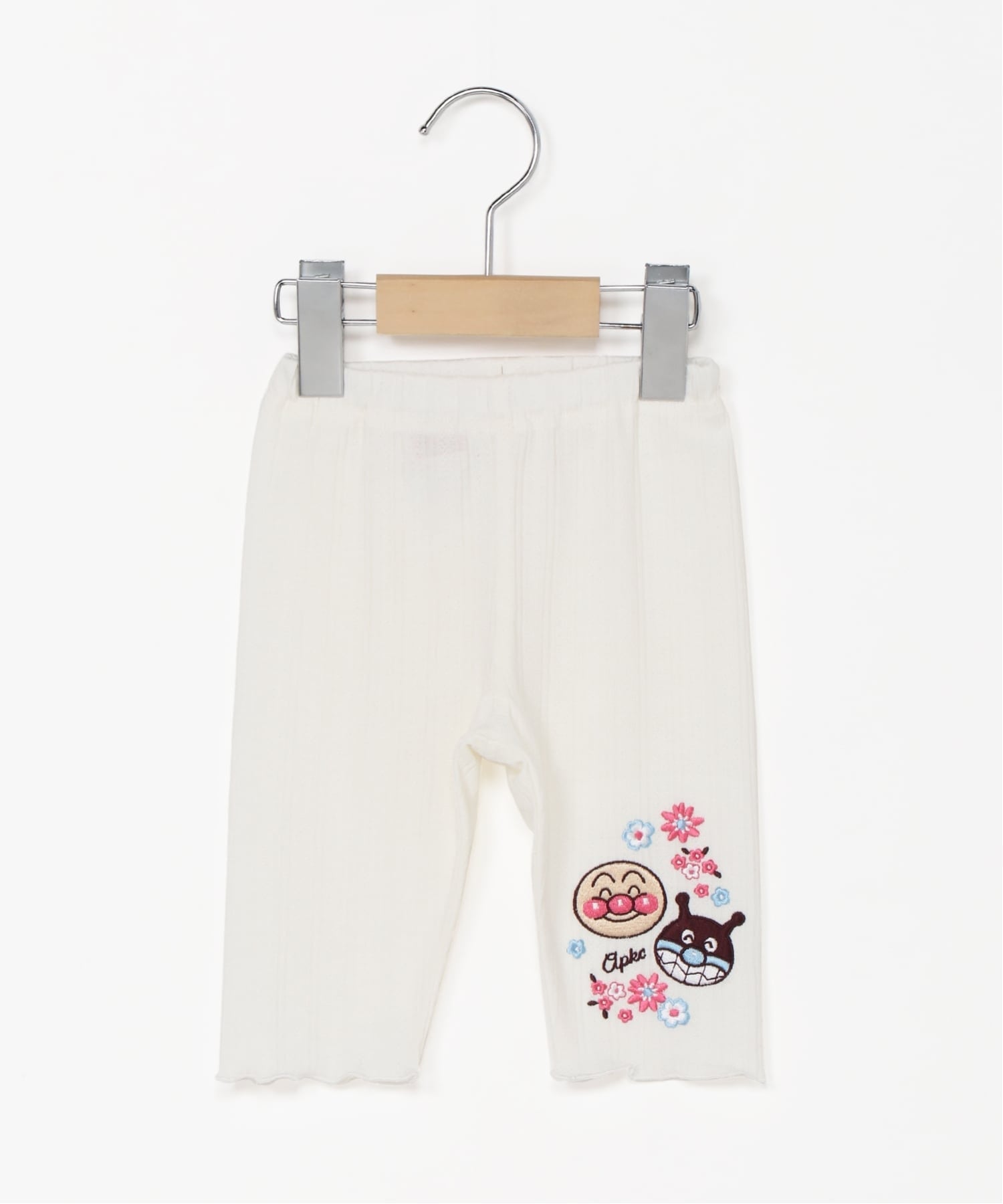 Anpanman Baikinman Мягкие леггинсы с вышивкой в виде лица Anpanman Kids Collection, Off-white
