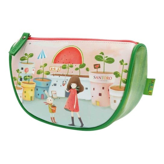 

Большая косметичка с 3D-ластовицей, Melon Showers Santoro London, Kori Kumi, разноцветный