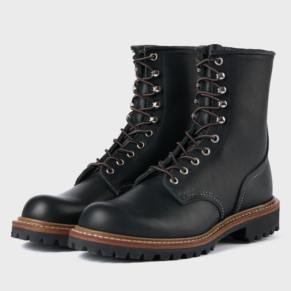 Мужские ботинки Logger 4501 из чёрной масляной кожи от Red Wing Shoes