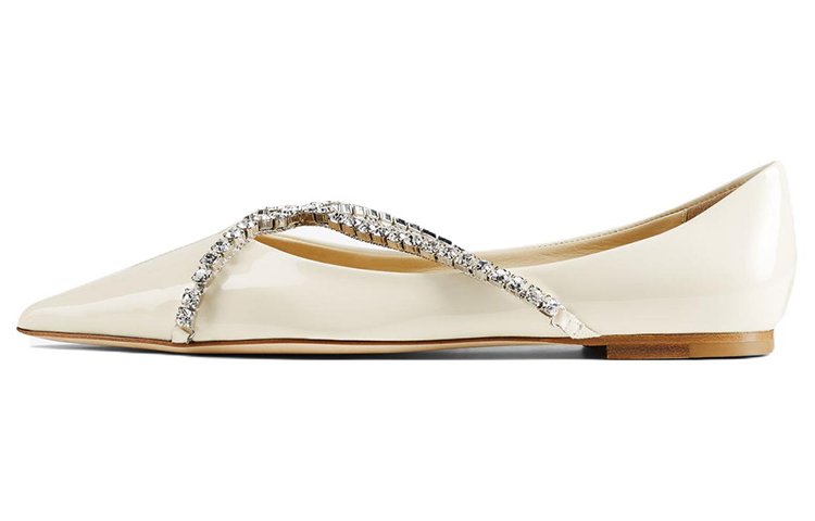 Балетки Genevi с кристаллами и цепочкой Jimmy Choo, Original Shoe Box Included