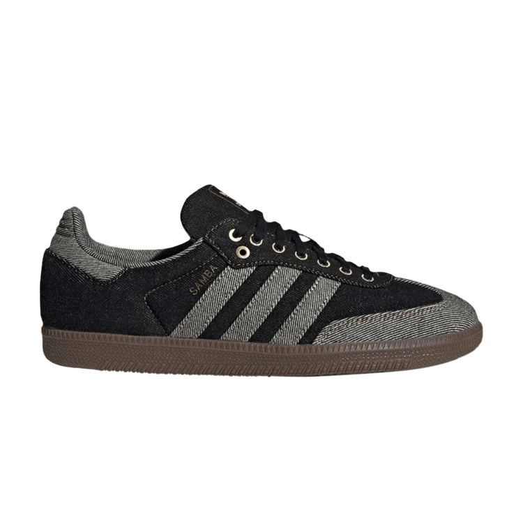 

Кроссовки adidas Samba 'Black Denim Pack - Black', черный