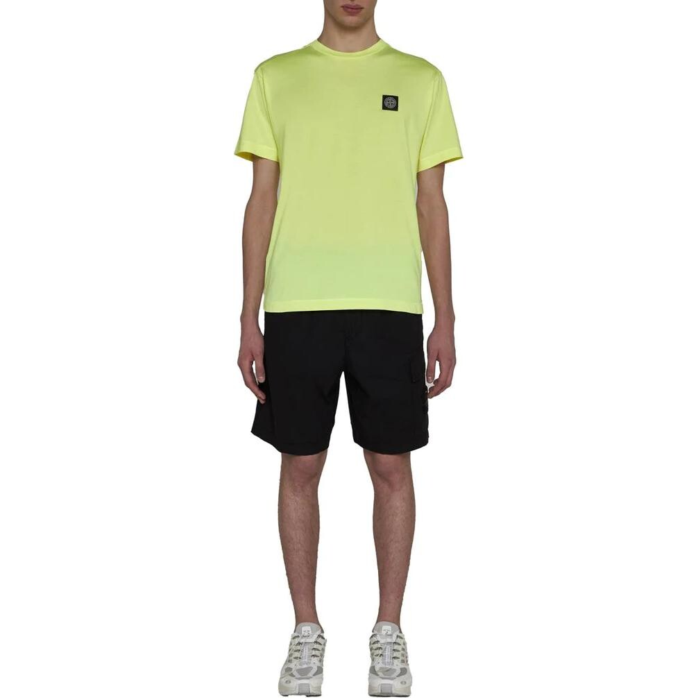 Шорты мужские Stone Island Compass-motif Track, черный — фото 2