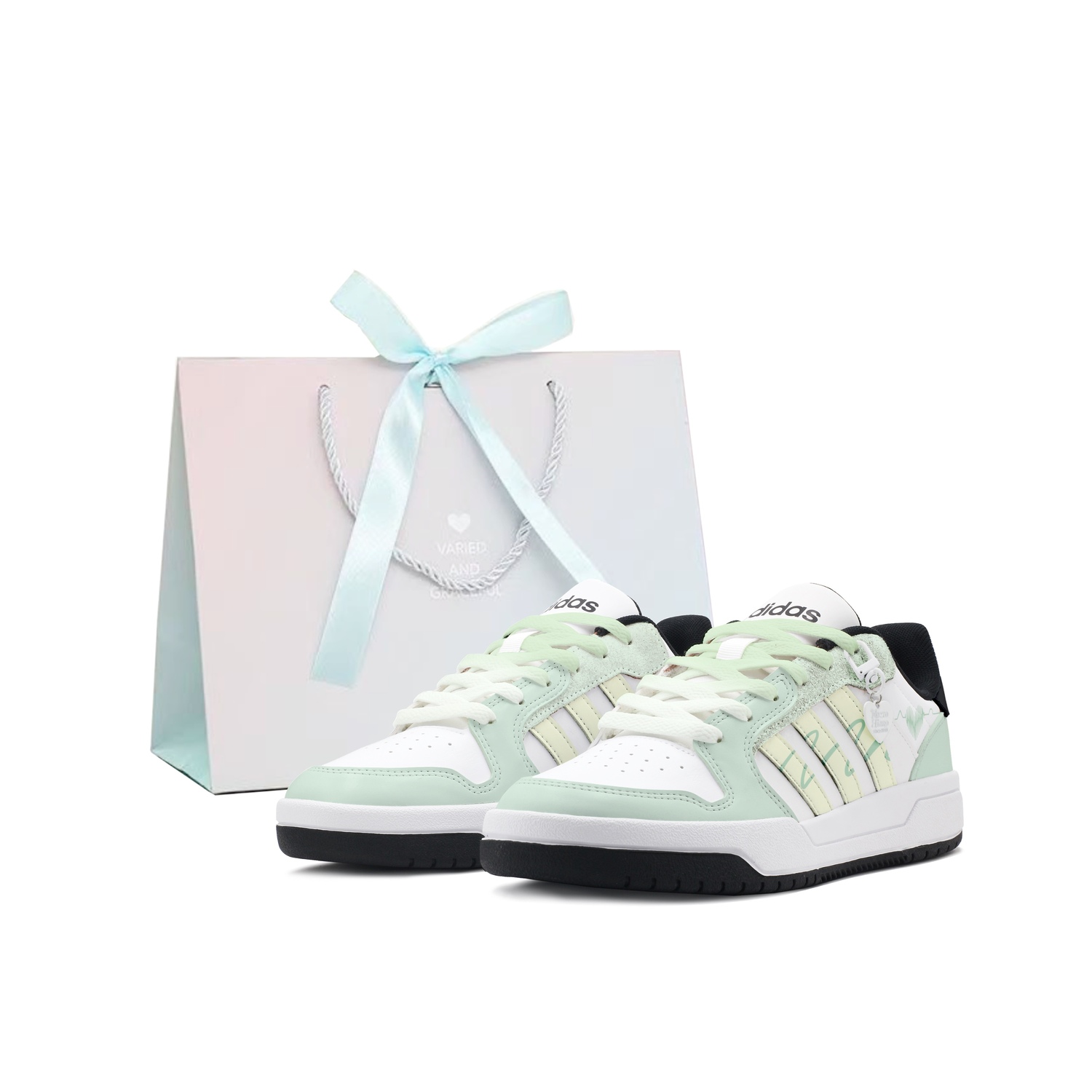 

Кроссовки баскетбольные низкие Entrap устойчивые к истиранию винтажные унисекс Adidas Neo, желто-зеленый