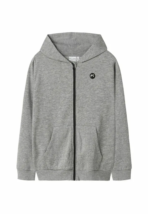 Толстовка Name It Nkmvimo card bru zip up, серый меланж — фото 2