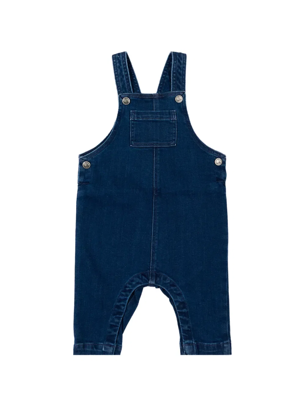 Комбинезон из денима с нагрудником Petit Bateau, синий