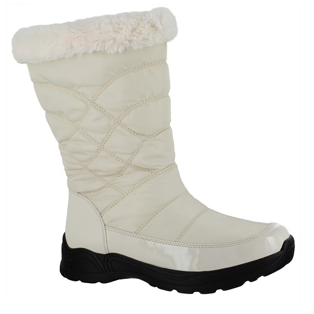 Зимние утепленные ботинки Easy Street, winter white patent synthetic