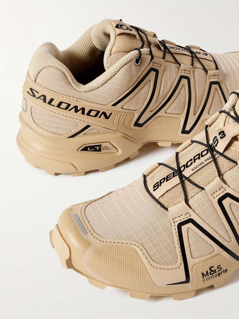 Кроссовки Speedcross 3 из рипстопа с резиновой отделкой Salomon, бежевый — фото 4