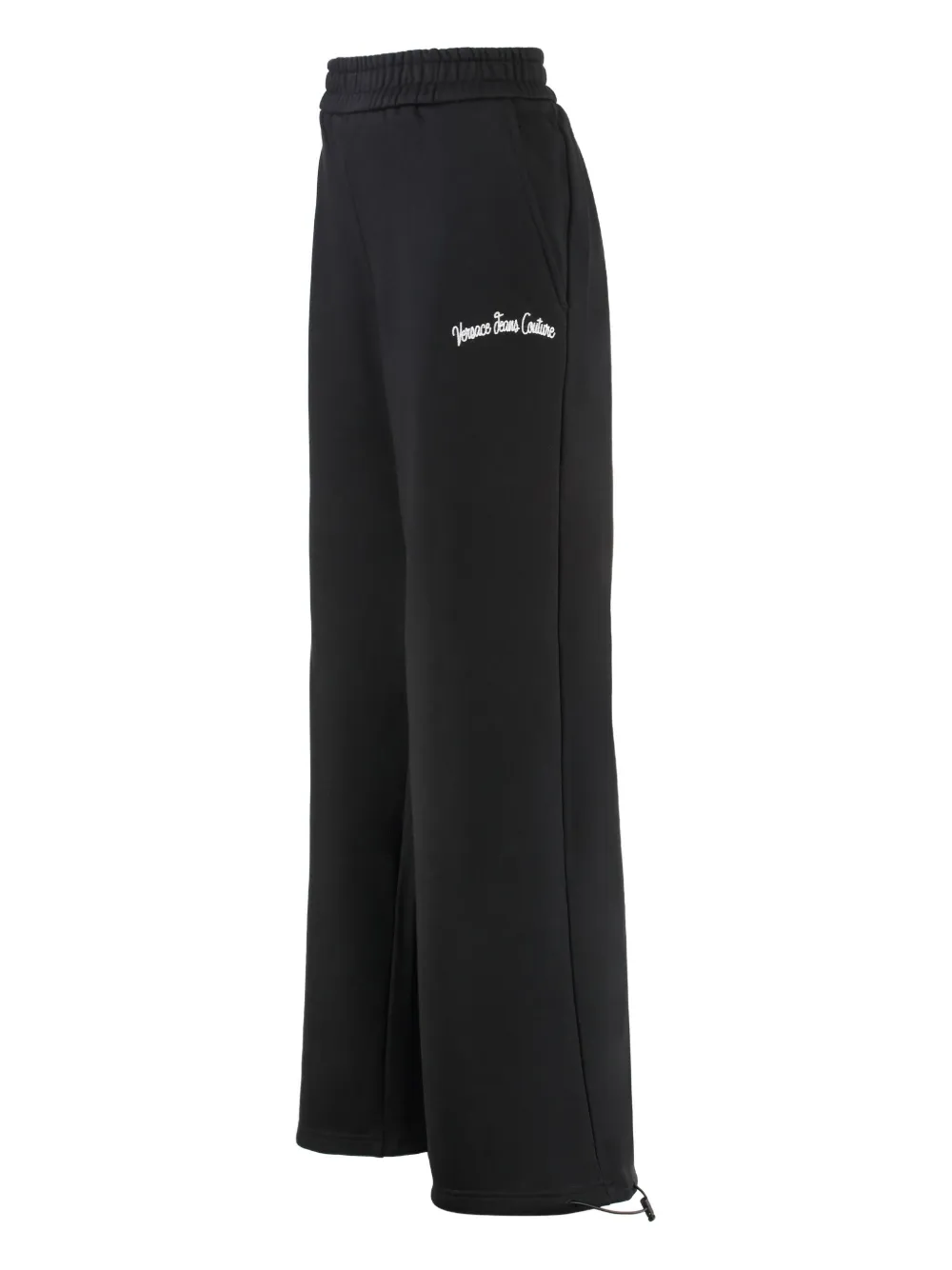

Спортивные брюки с кулиской и вышитым логотипом Versace Jeans Couture, черный