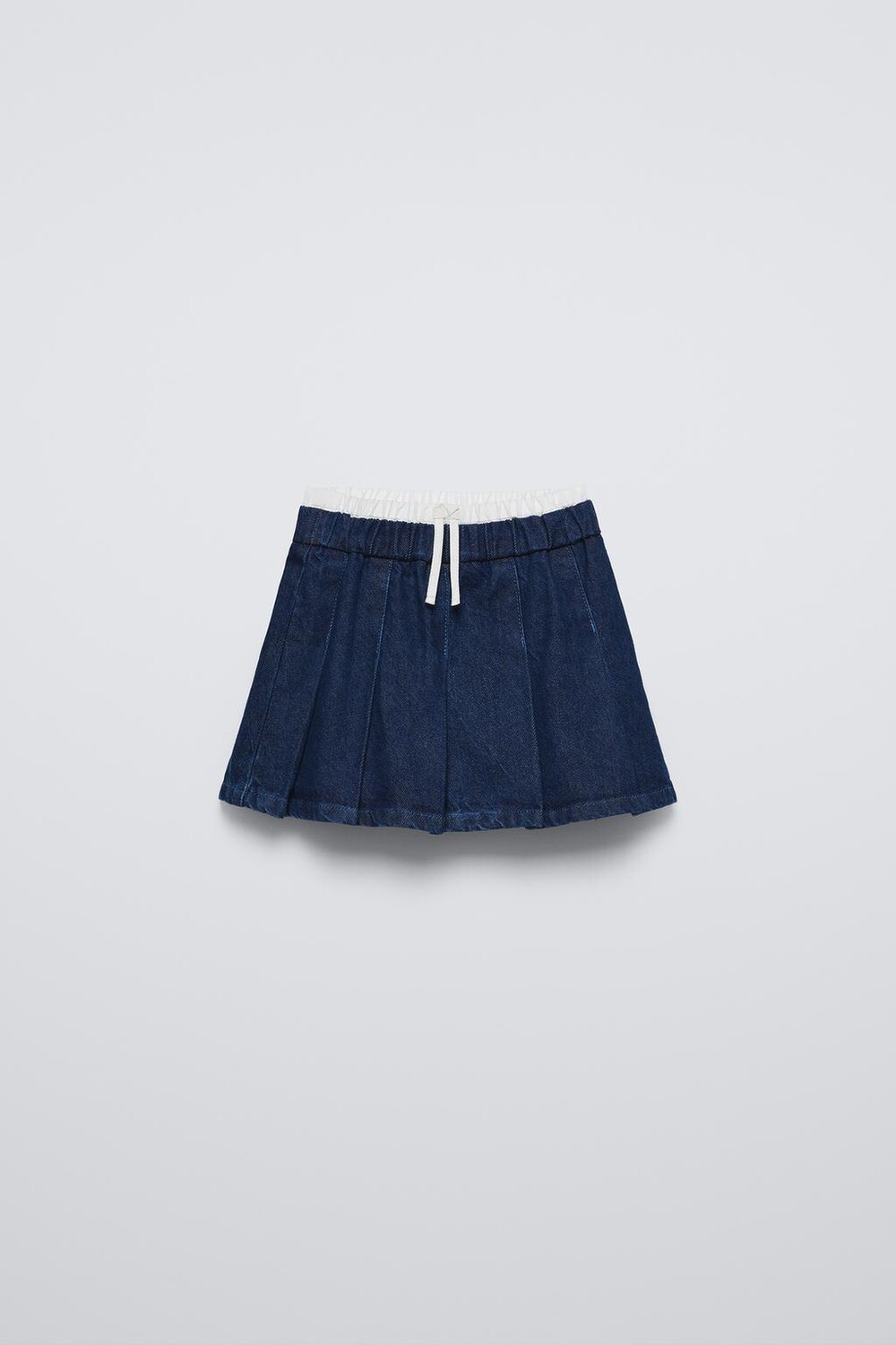 

Джинсовая юбка с контрастными карманами ZARA, синий