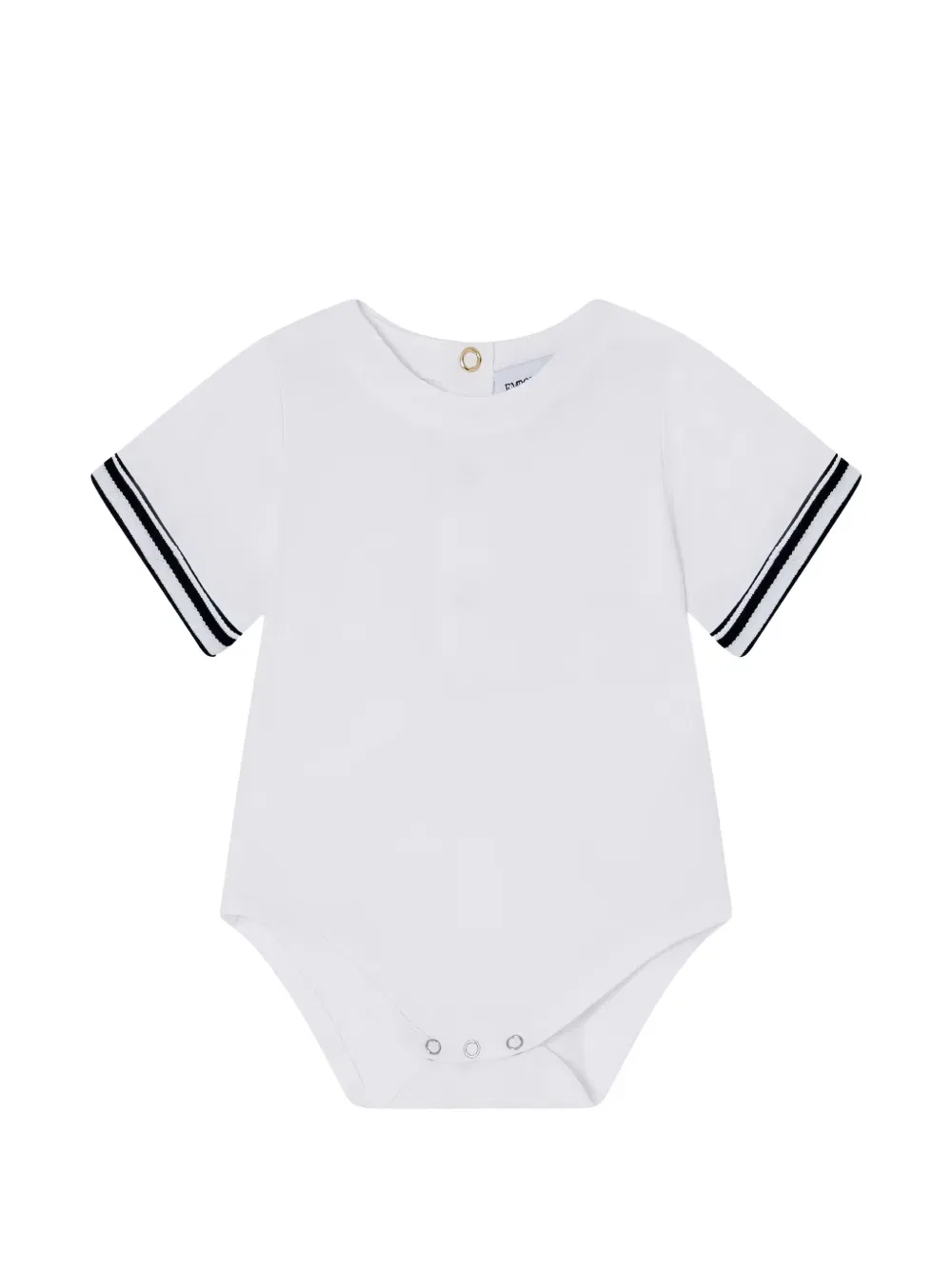 Полосатый комбинезон Emporio Armani Kids, синий — фото 4